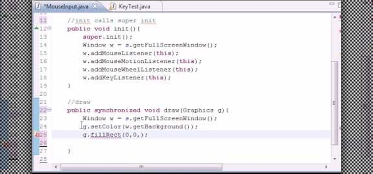 How Get mouse input users for Java game development « Java / Swing / JSP :: WonderHowTo