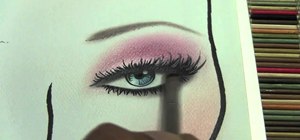 Put professional finishing touches on face charts for makeup artists