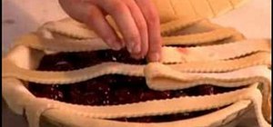 Weave the pastry for a lattice crust