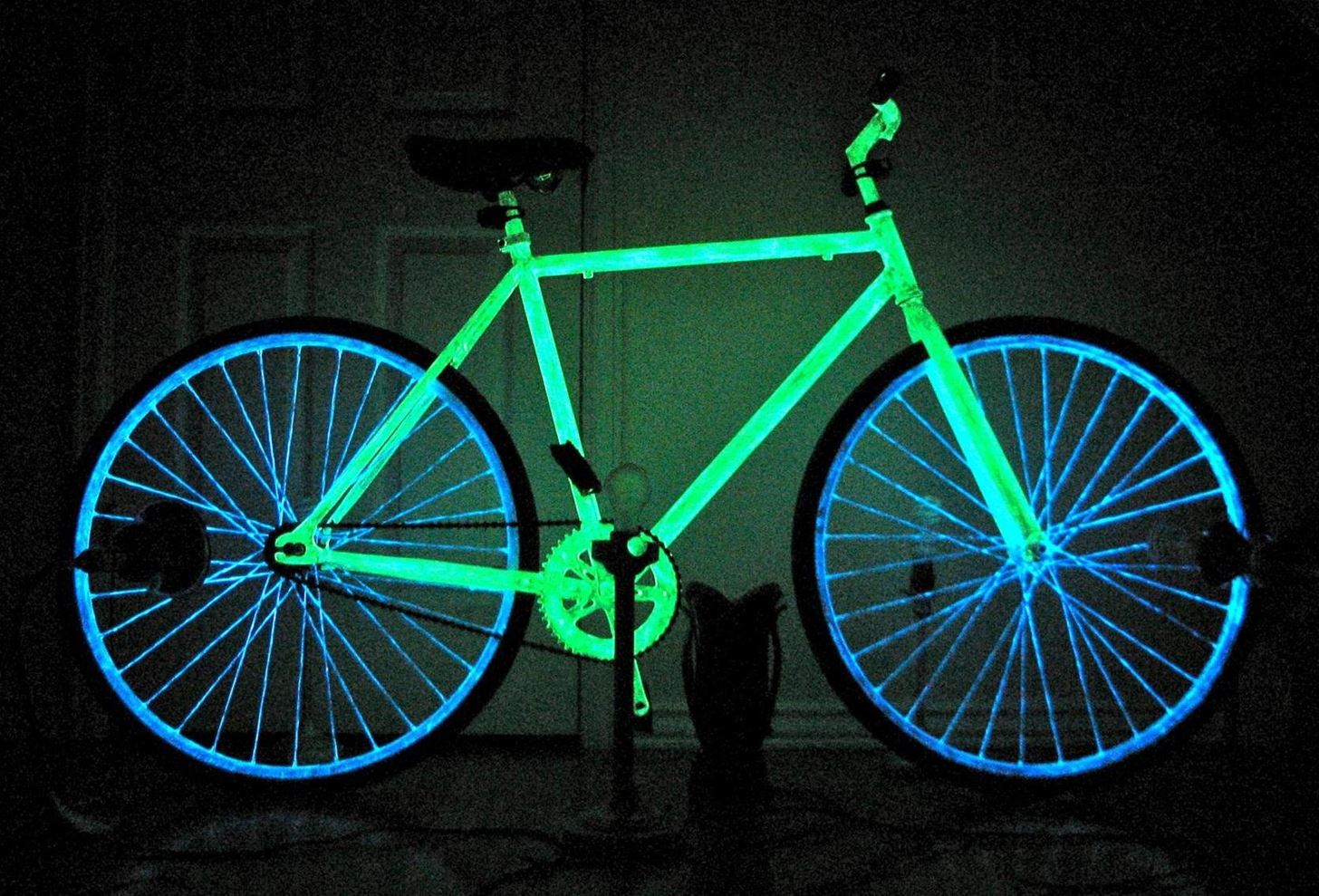 Make Your Night Bike Glow in the Dark with Phosphorescent Paint 