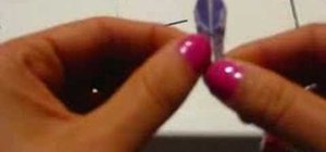 Make origami crane earrings