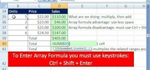 Build and use array formulas in Microsoft Excel