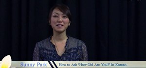 Ask someone how old he or she is in Korean