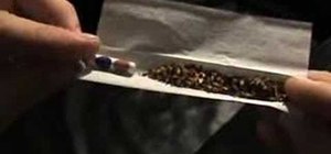 Roll a marijuana joint inside out