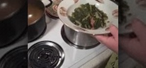 Make cajun-style turnip greens