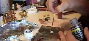 Make mini polymer clay doughnuts for a dollhouse