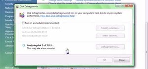 Defragment your hard drive for Windows Vista