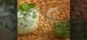 Make coriander chutney and cucumber raita