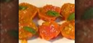 Make confit of heirloom tomatoes