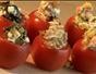 Make stuffed tomato canapes