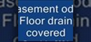 Fix odor from a basement floor drain