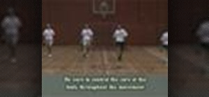 Warm up for basketball with lunge walks