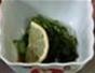 Prepare Japanese sunomono (cucumber salad)