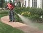 Clean and brighten brick patios with a pressure washer