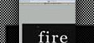 Photoshop realistic fire text