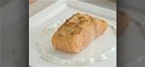 Cook mustard crusted salmon fillets in a toaster oven