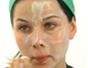 Make a lemon and yogurt facial skin cleansing mask