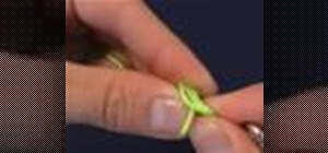 Tie a thumb knot for fishing