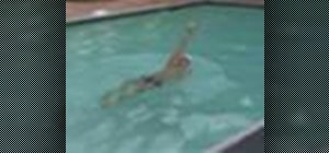 Backstroke when swimming