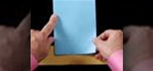 Fold a double flap glider paper airplane