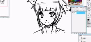 Draw a manga fox girl