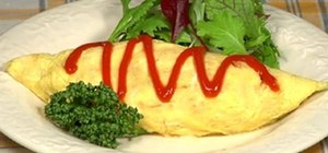Make Omurice chicken rice wrapped wwith fried eel