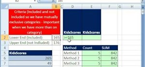 Count between two numbers with Excel's DSUM & DCOUNT
