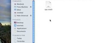 Hide folders on the Mac