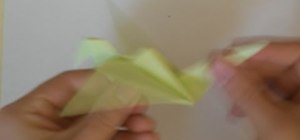 Fold a flapping crane with origami paper