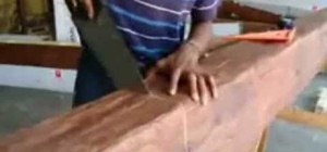 Install basic faux wood ceiling beams in your home