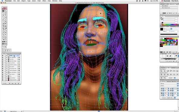 How to Use the Gradient Mesh Tool in Adobe Illustrator for Vector Portraits