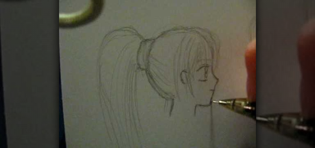 How to Draw a female anime face in profile « Drawing & Illustration ::  WonderHowTo