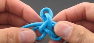 Tie the lambda knot using 450 nylon paracord