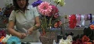 Use and arrange gerbera daisies