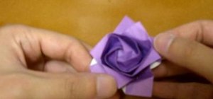 Origami an intermediate rose