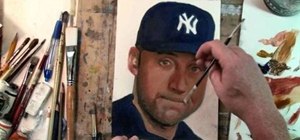 Fix mistakes while oil painting a colored portrait