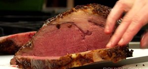 Make and cut a succulent and tender prime rib roast