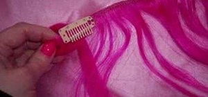 Make your own colorful clip in hair extensions