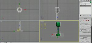 Model a long-stemmed wine glass in Autodesk 3ds Max