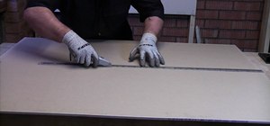 Cut plasterboard or dry wall