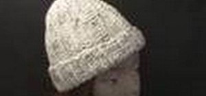 Make a left-handed ribbed crochet stocking hat