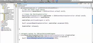 Use the Event Kit UI in the Apple iOS 4 SDK