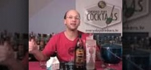 Prepare a white russian cocktail