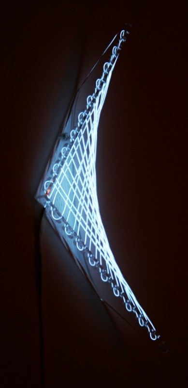 Parabolic Art in EL-Wire by Ben Yates