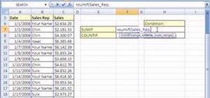 Sum only certain items in Microsoft Excel with SUMIF