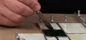 Solder stained glass