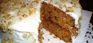 Bake & frost a carrot cake