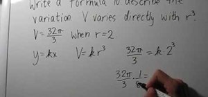 Find a formula describing direct variation
