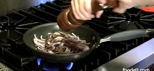 Cook caramelized onions