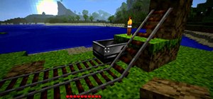 Build a train station for minecarts in Minecraft